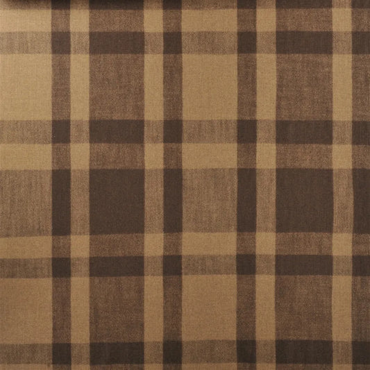 Hook Road Plaid Fabric by Ralph Lauren in Walnut