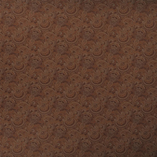 Waltham Paisley Fabric by Ralph Lauren in Antique Brass