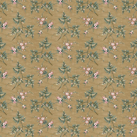 Library Floral Fabric by Ralph Lauren in Lichen