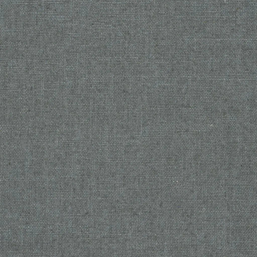Highland Linen Fabric by William Yeoward in Steel