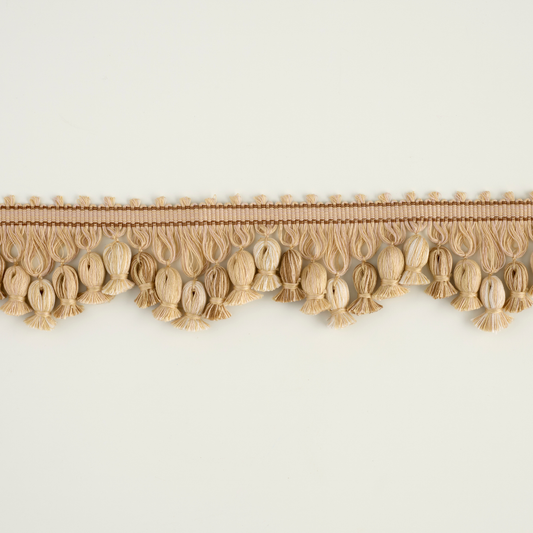 514 Onion Fringe Trim by George Spencer Designs in Manilla 2 Colour