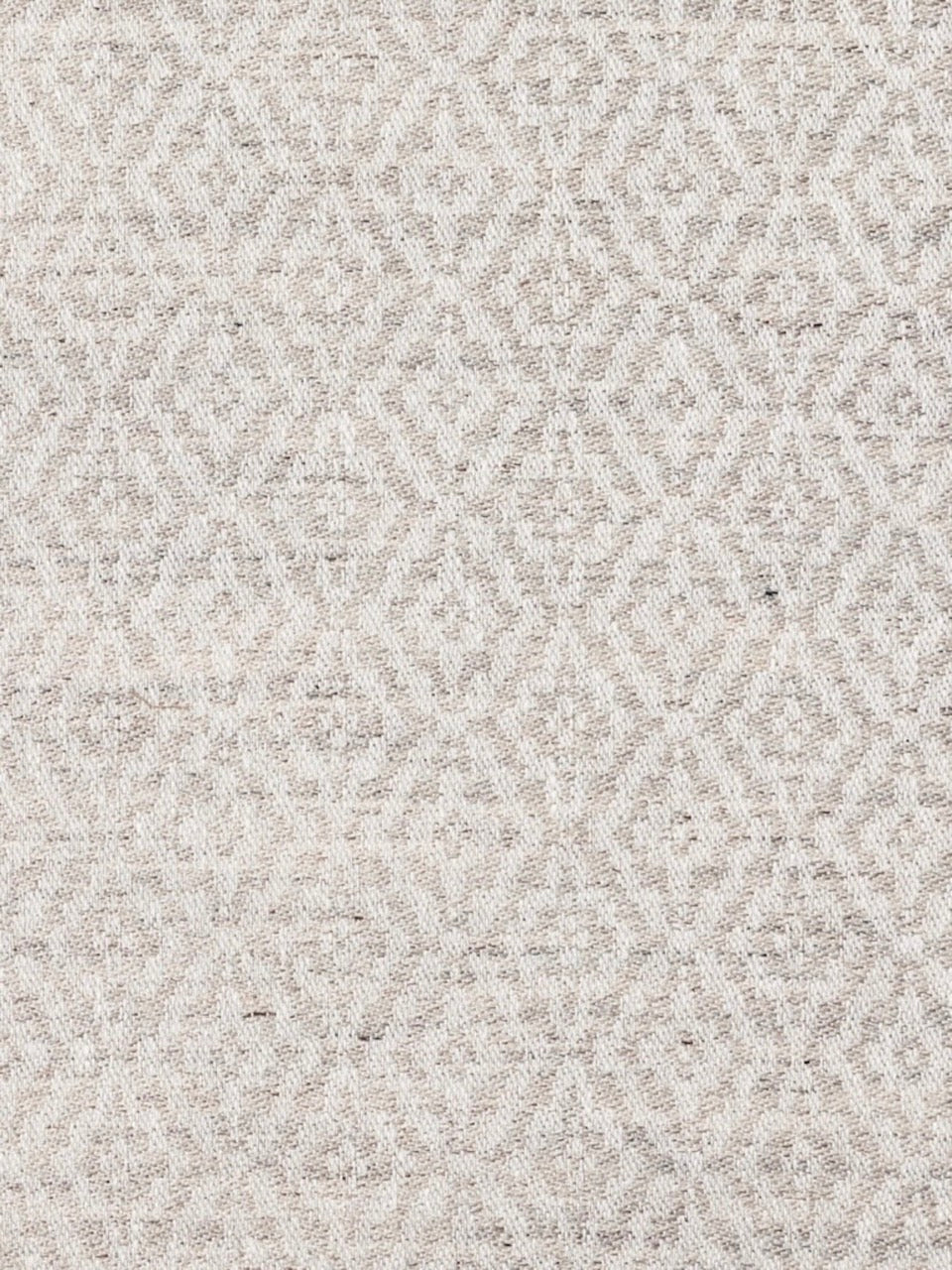 Floret Fabric by Elizabeth Eakins in White Silver