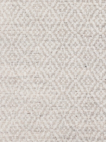 Floret Fabric by Elizabeth Eakins in White Silver