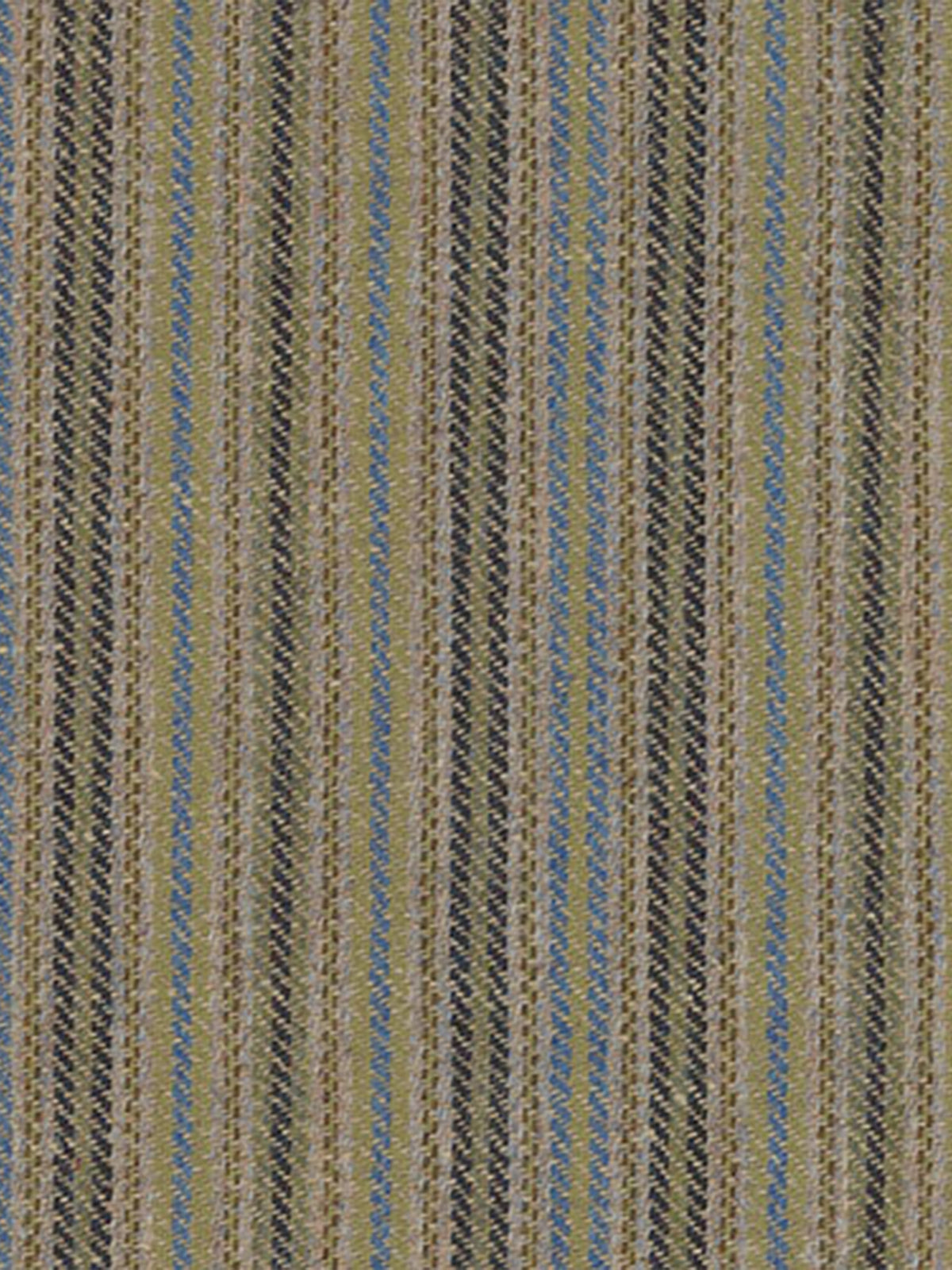 Nancy Stripe Fabric by Holland & Sherry in Aquamarine
