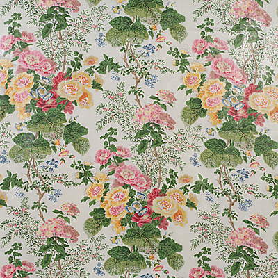 Hollyhock Hdb Fabric by Lee Jofa in White/Pink