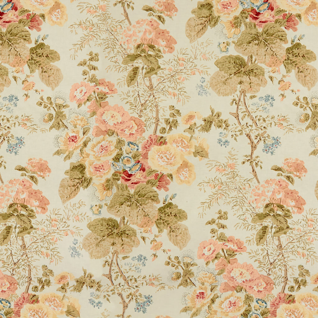 Hollyhock Hdb Fabric by Lee Jofa in Coral/Olive