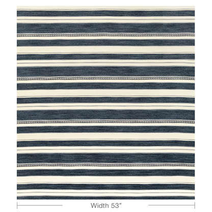 Entoto Stripe - Marine/Ivory