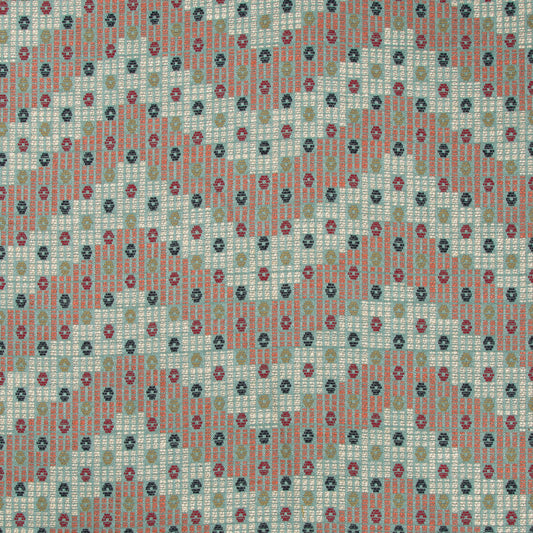 Addis Ababa Fabric by Lee Jofa in Aqua/Multi