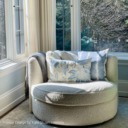 Davenport Print - Frost Blue