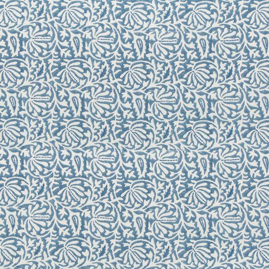 Laine Print Fabric by Lee Jofa in Bluebell
