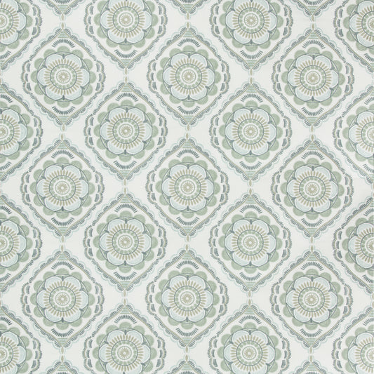 Monterey Emb Fabric by Lee Jofa in Sea Mist