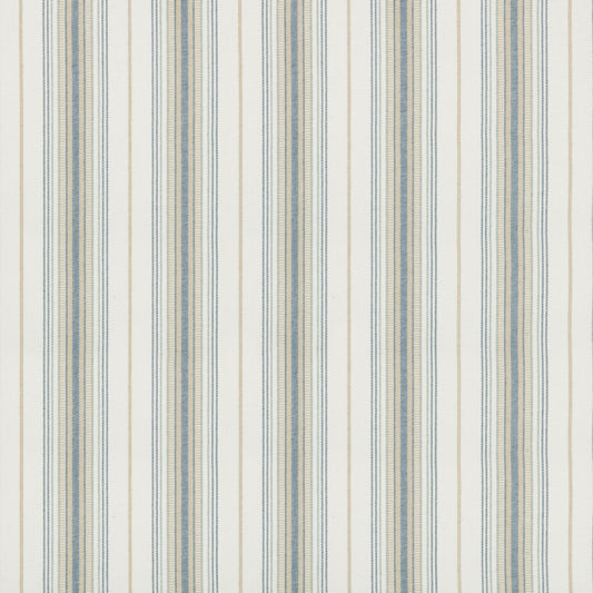 Cassis Stripe Fabric by Lee Jofa in Aqua