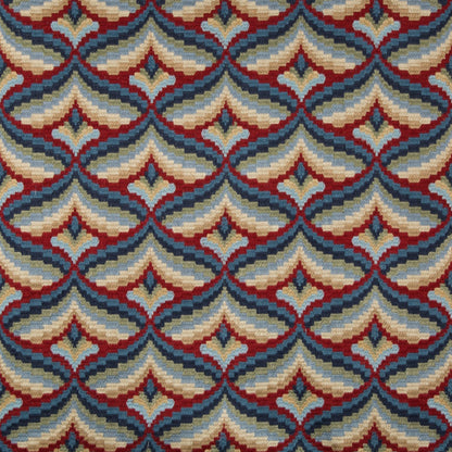 Giles Embroidery - Red/Blue