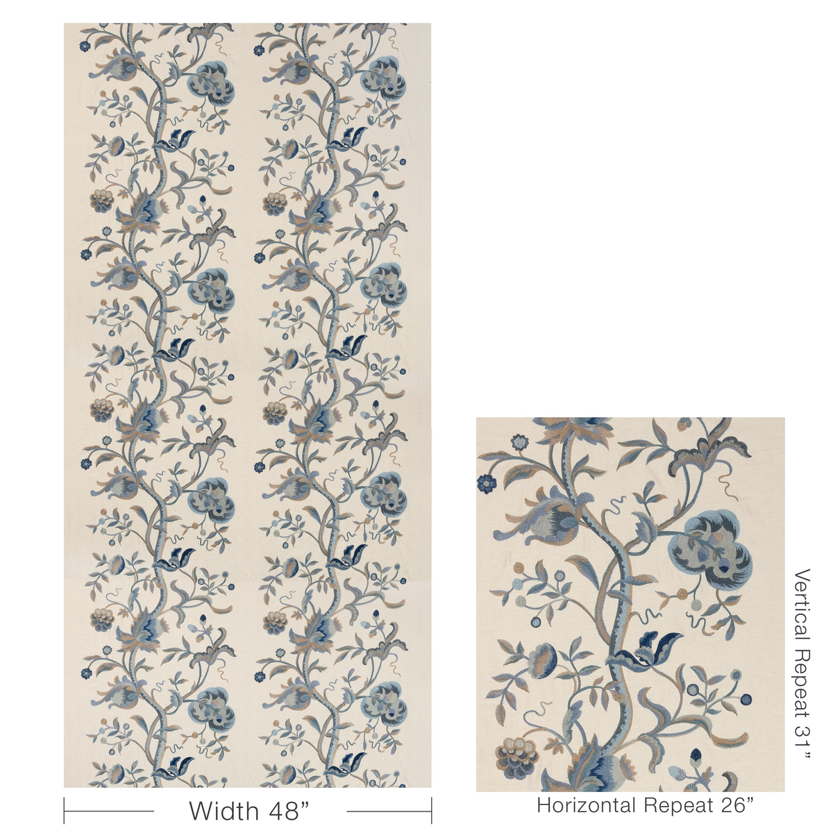 Dorton Embroidery - Indigo