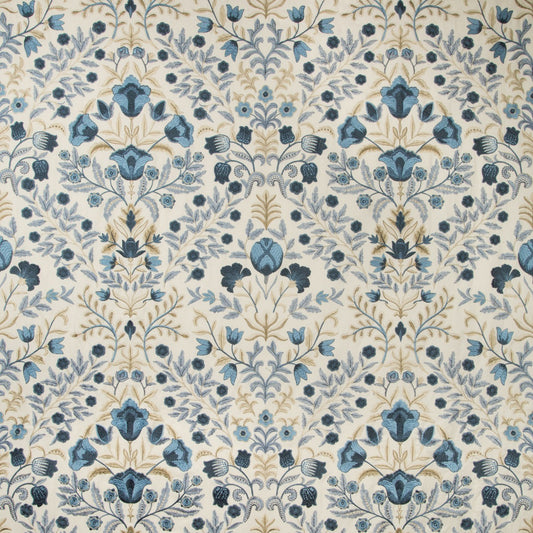 Luxford Embroidery Fabric by Lee Jofa in Indigo