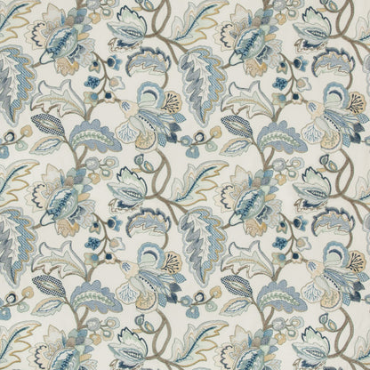 Orford Embroidery - Blue/Gold