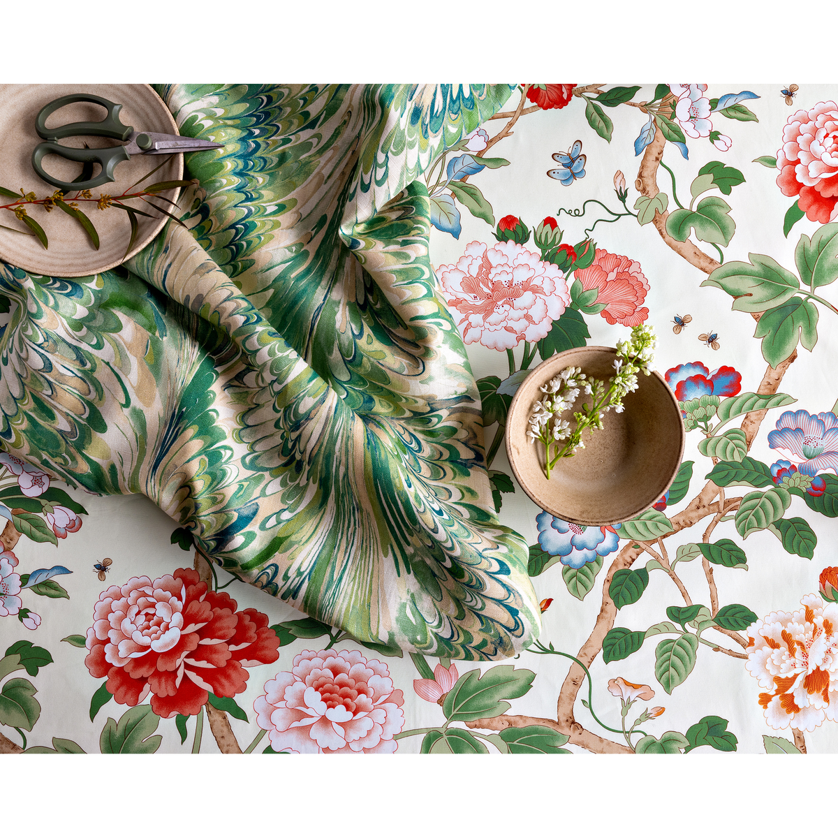 Taplow Print - Jade/Leaf