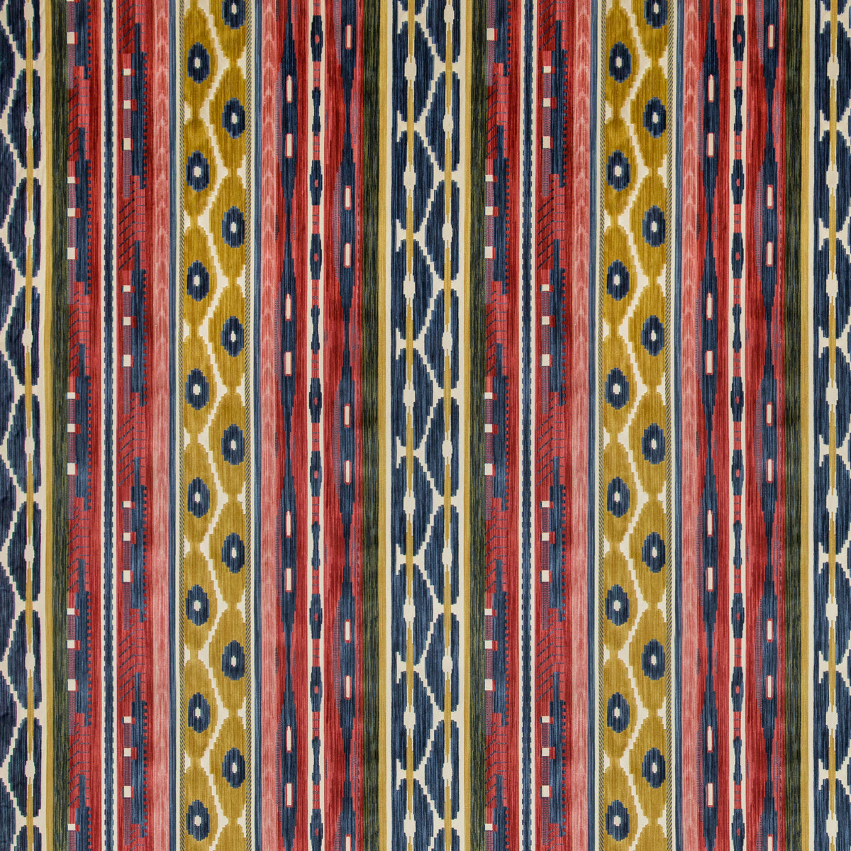 Desning Velvet - Red/Blue