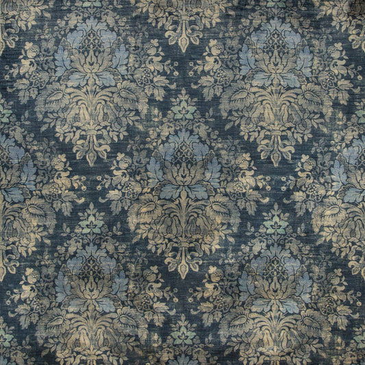 Alma Velvet Fabric by Lee Jofa in Midnight