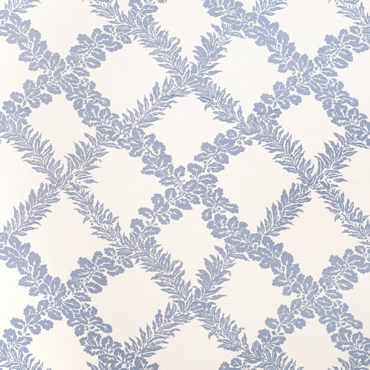 Leaf Trellis Fabric by Lee Jofa in Sky