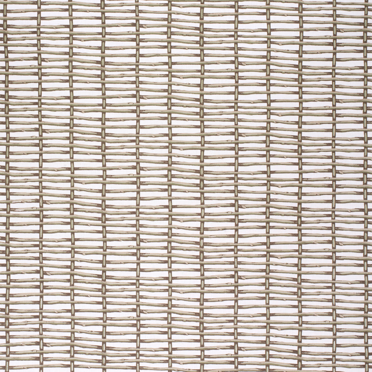 Twig Fence - Green/White