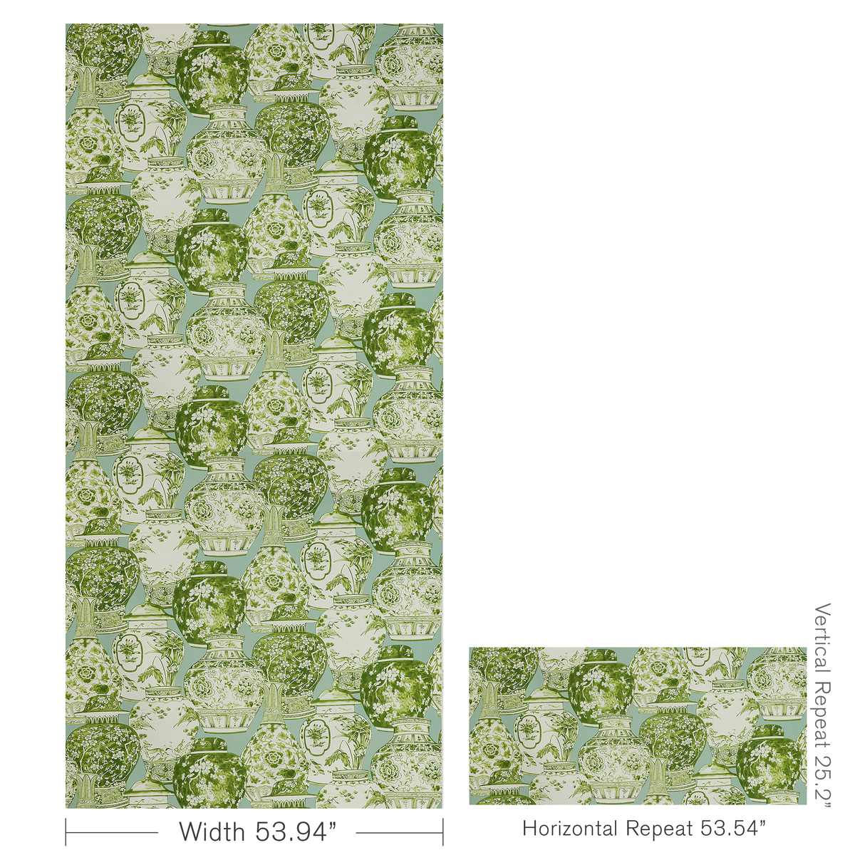 Pandan Print - Mist/Jade