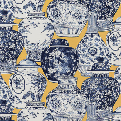 Pandan Print - Maize/Blue
