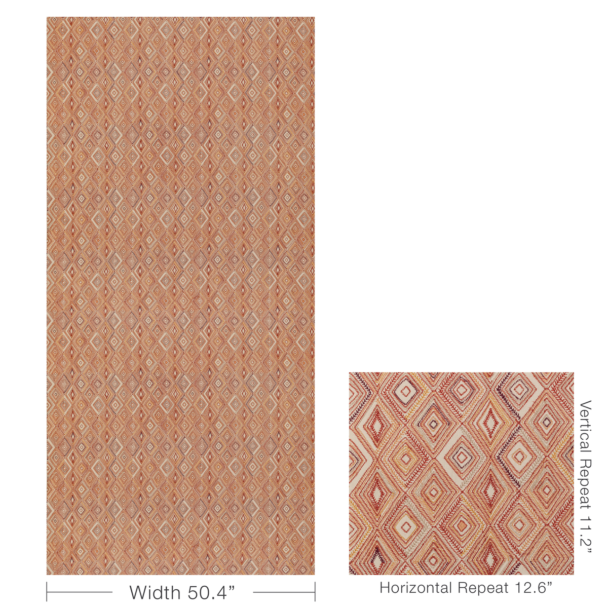 Bowen Embroidery - Paprika
