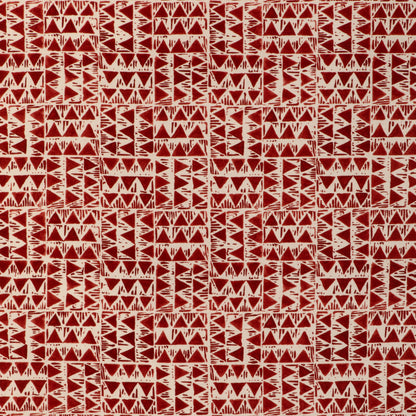 Yampa Print Fabric by Lee Jofa in Ruby