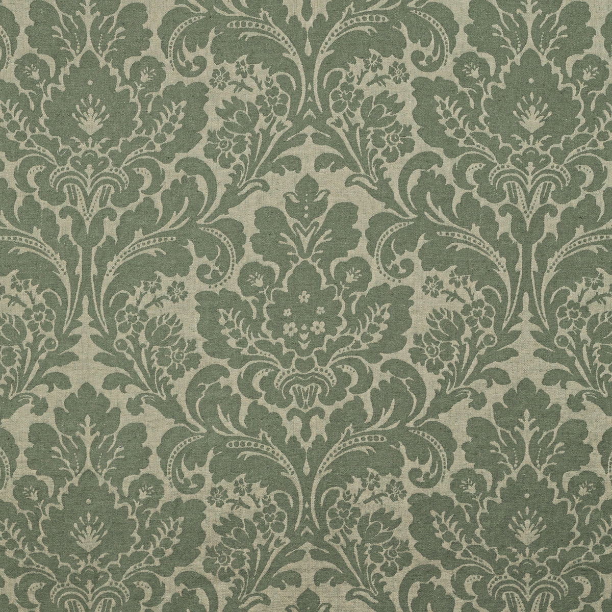 Acanthus Damask - Loden