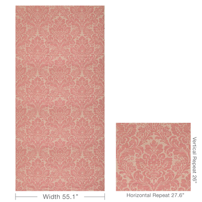 Acanthus Damask - Berry