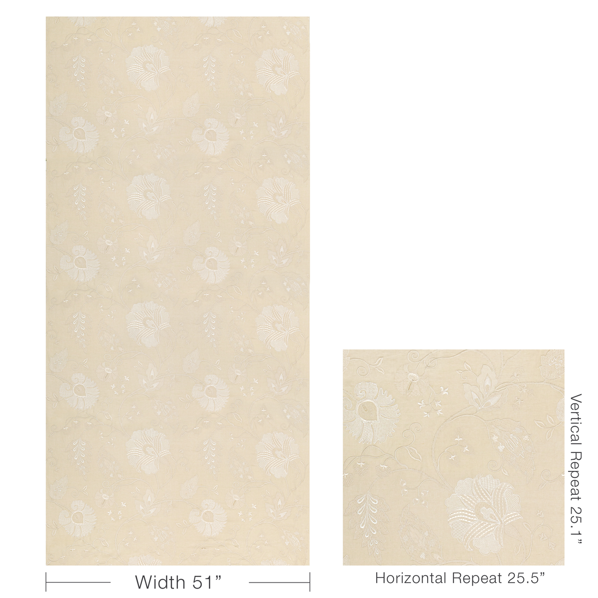 Shiraz Emb - Stone/Ivory