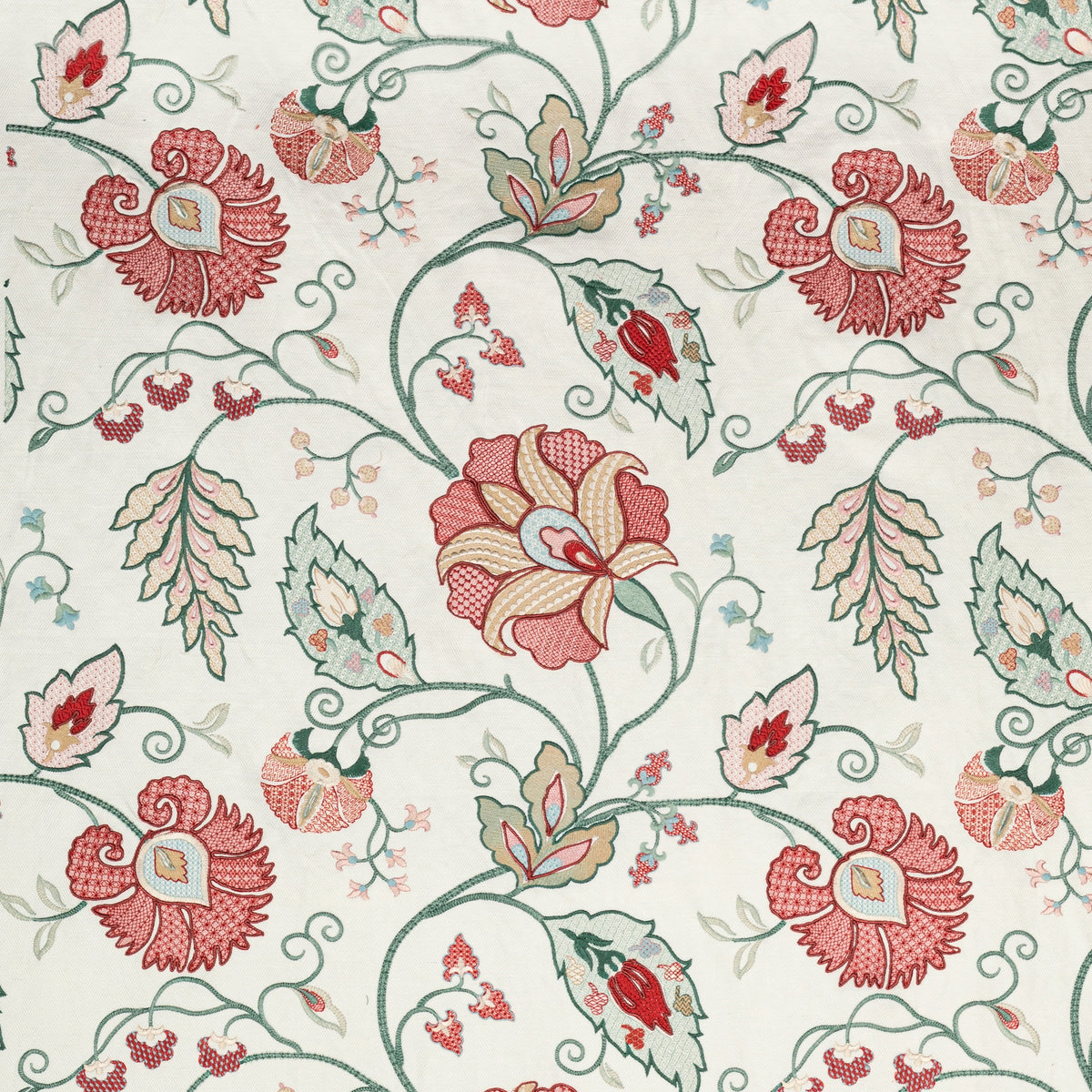 Shiraz Emb - Rose/Jade