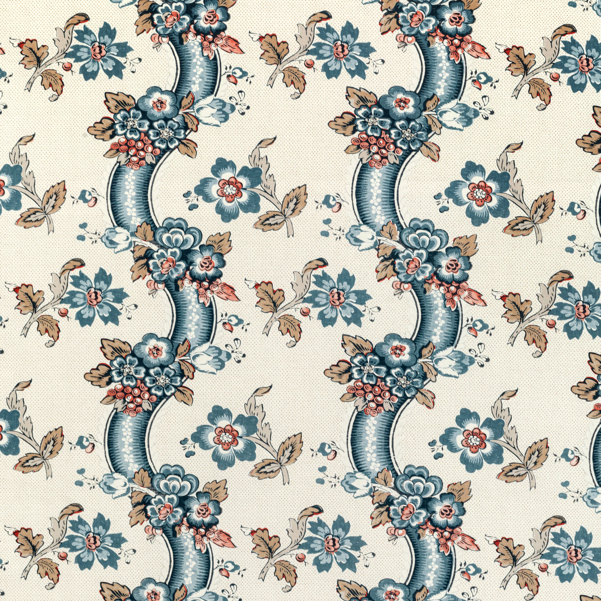 Benday Print - Denim/Berry