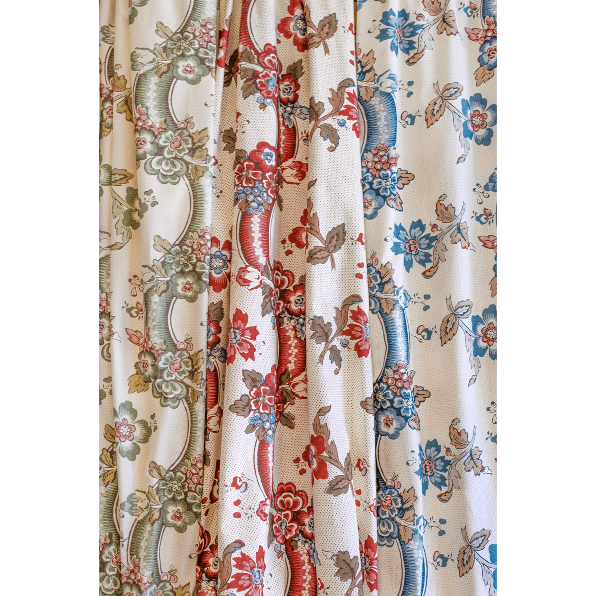 Benday Print - Denim/Berry