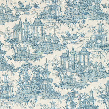 Pagoda Toile - Blue