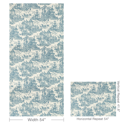 Pagoda Toile - Blue