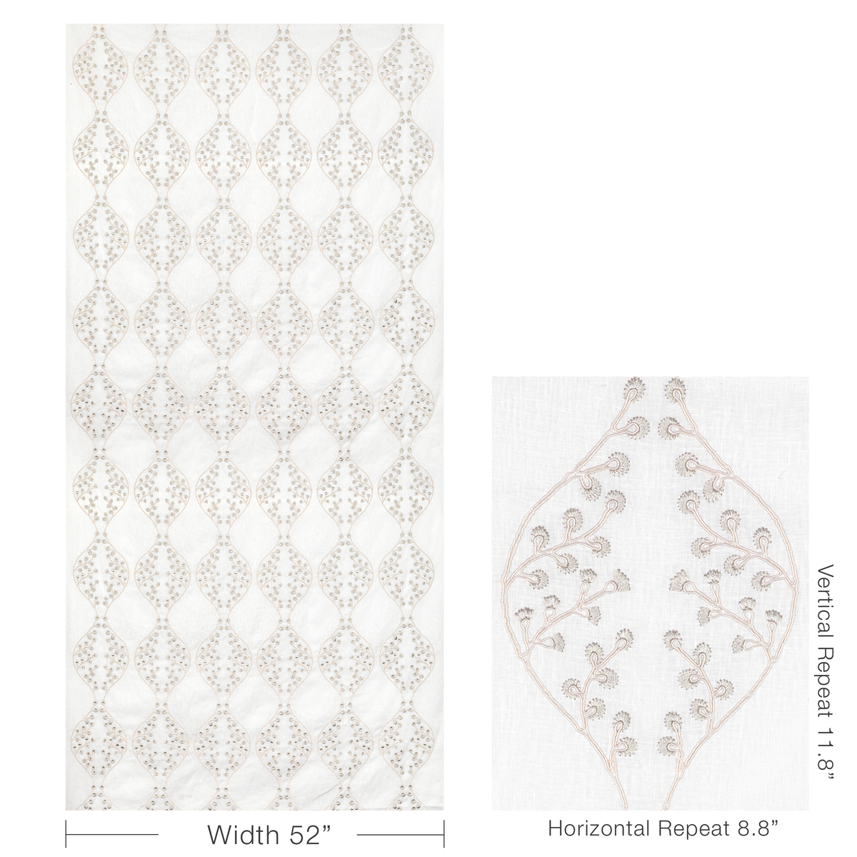 Lillie Sheer - Ivory/Fog