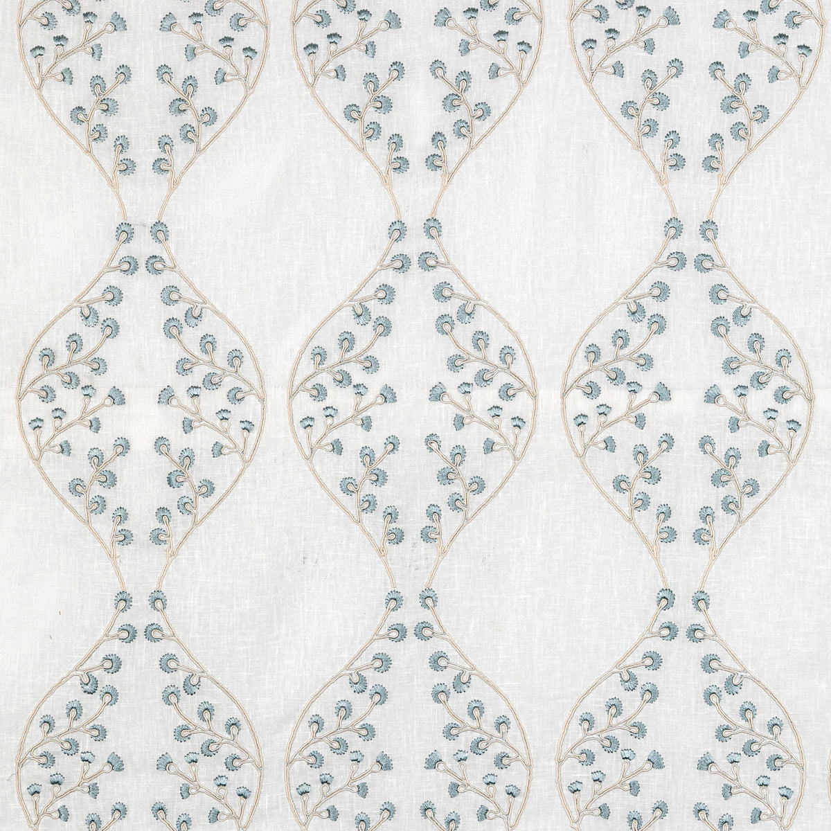 Lillie Sheer - Ivory/Blue