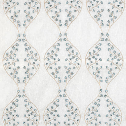 Lillie Sheer - Ivory/Blue