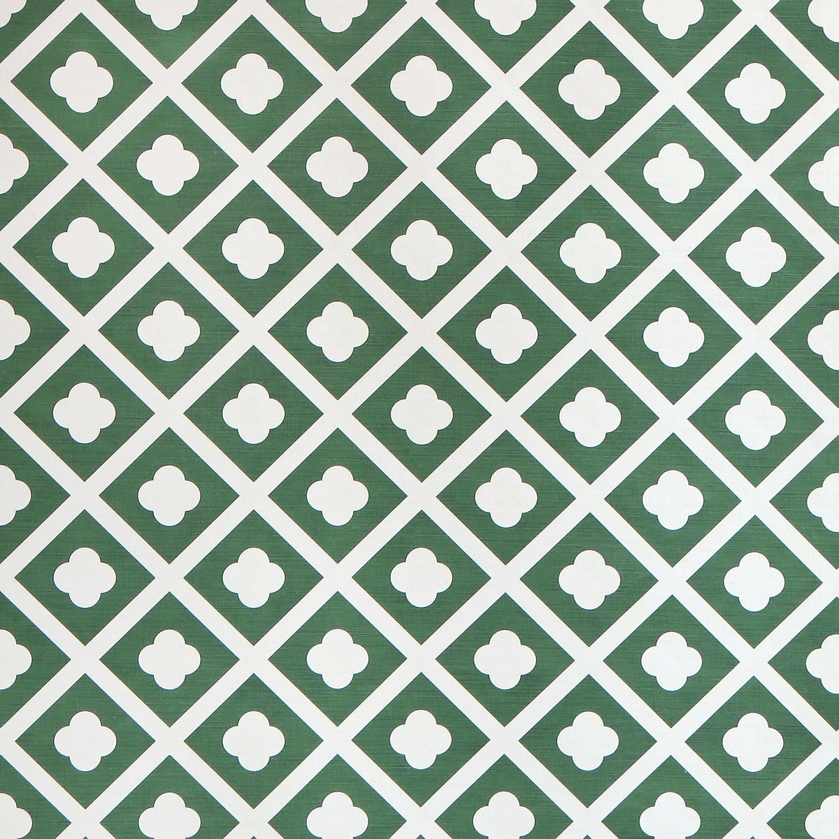 Jardin - Dark Green On Ecru