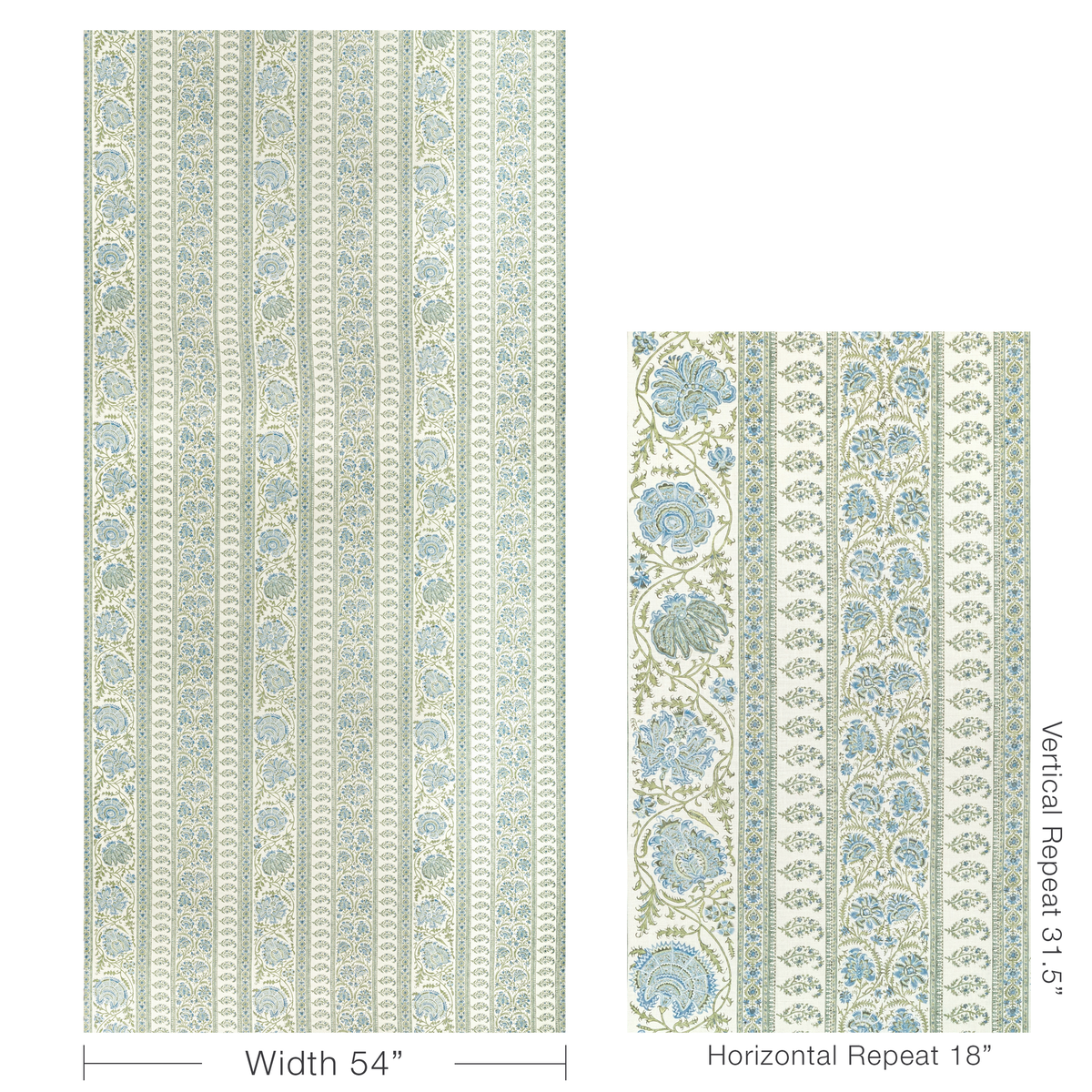 Indiennes Stripe - Sea