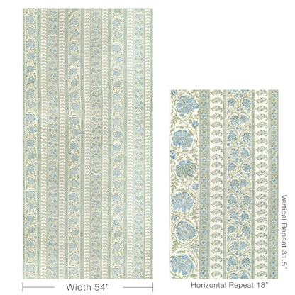 Indiennes Stripe - Sea