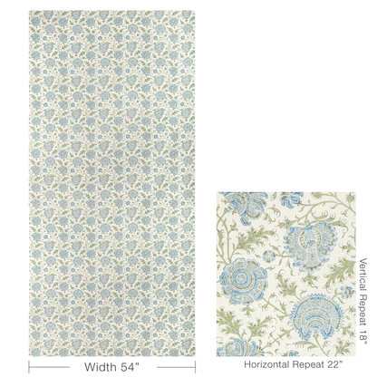Indiennes Floral - Sea