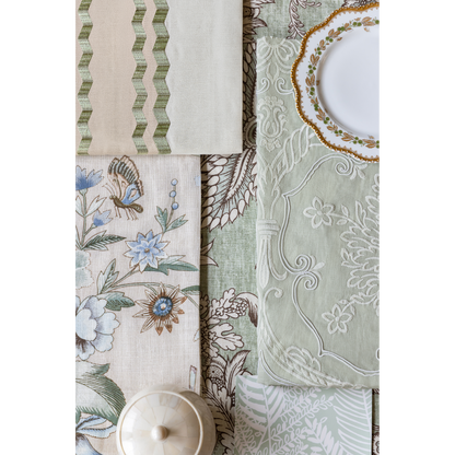 Hayes Embroidery - Aqua