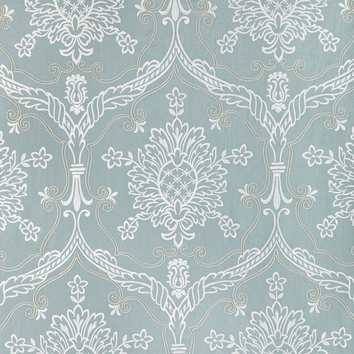 Hayes Embroidery - Blue