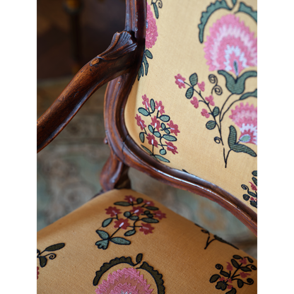 Mead Embroidery - Saffron/Petal