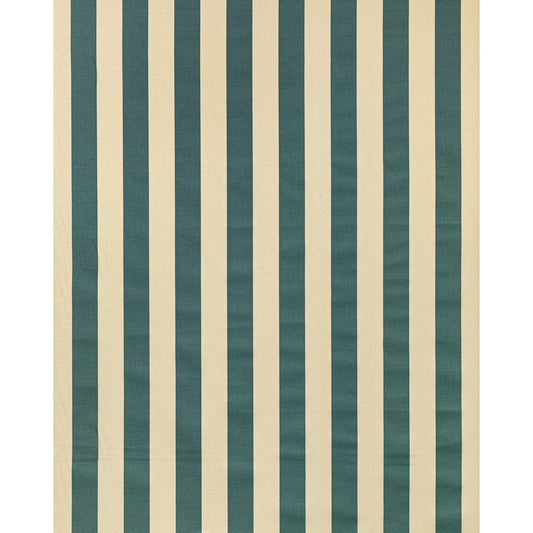 Avenue Stripe Fabric by Lee Jofa in Blue On Ecru