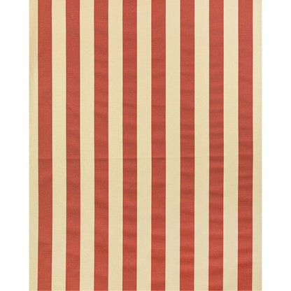 Avenue Stripe - Crimson/Ecru