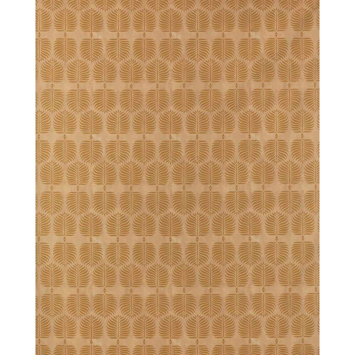Persia Leaf - Ochre On Pink